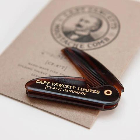 Складная расческа для усов, Folding Pocket Moustache Comb Captain Fawcett